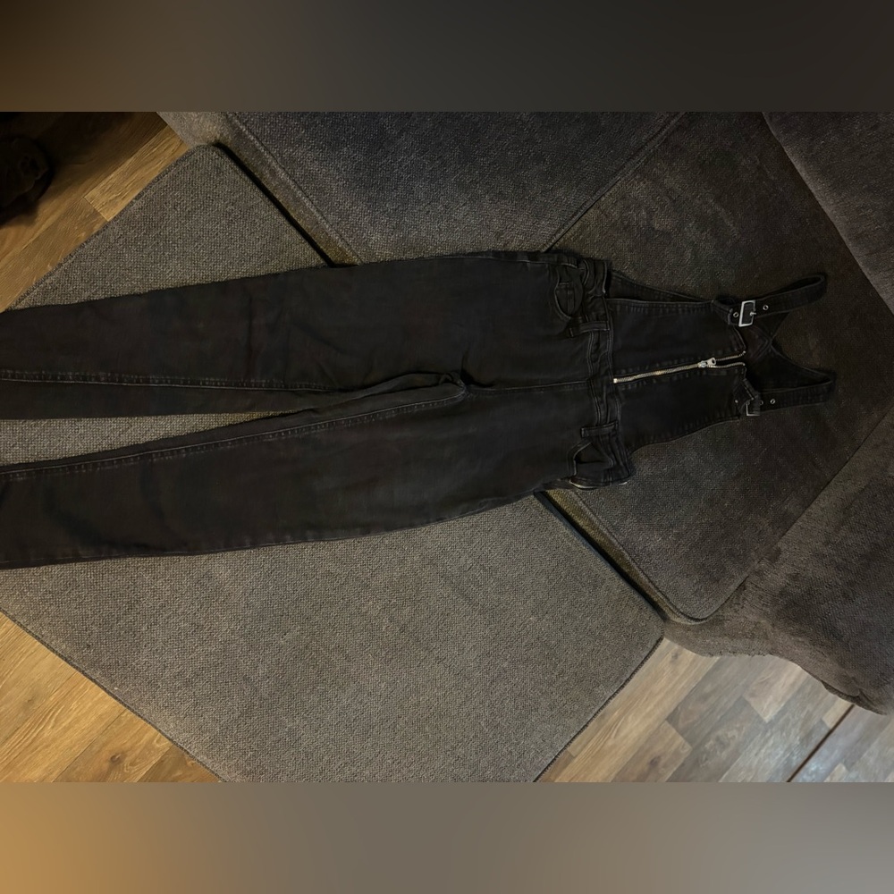 Black Denim Overalls Levi
